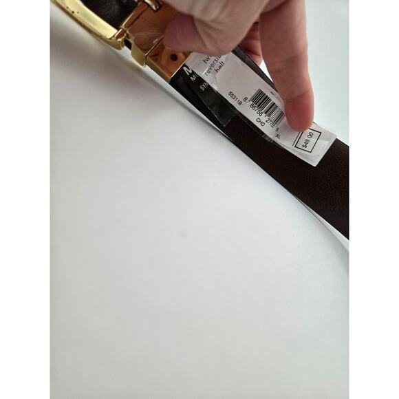 Michael Kors Signature Monogram Wallet + XL MK Logo Belt Bundle - Picture 10 of 10